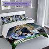 Lionel Messi Football Celebration Bedding Set,Cozy Bed Linen for Teen Room Decoration,Soccer Lover Gift,Washable Duvet Cover with Pillowcases,Football