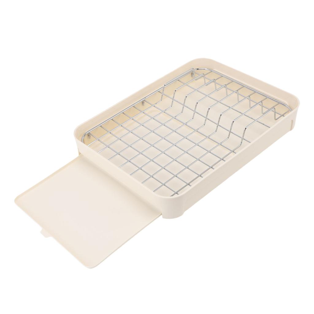 Pull Out Cabinet Organizer Slide Out Dish Shelf Storage Rack Kitchen Drawer with Slide Rail