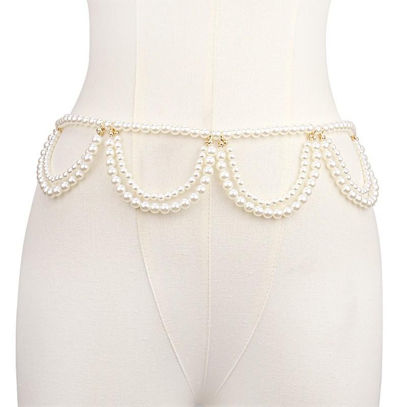 Trendy Womens Waist Jewelry With Faux Pearl Pendant For Summer Outfits