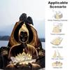 1PC Custom Name Buddha Enlightenment Lotus flannel blanket versatile, all-season throw suitable for the living room, bedroom, camping, travel, and gif