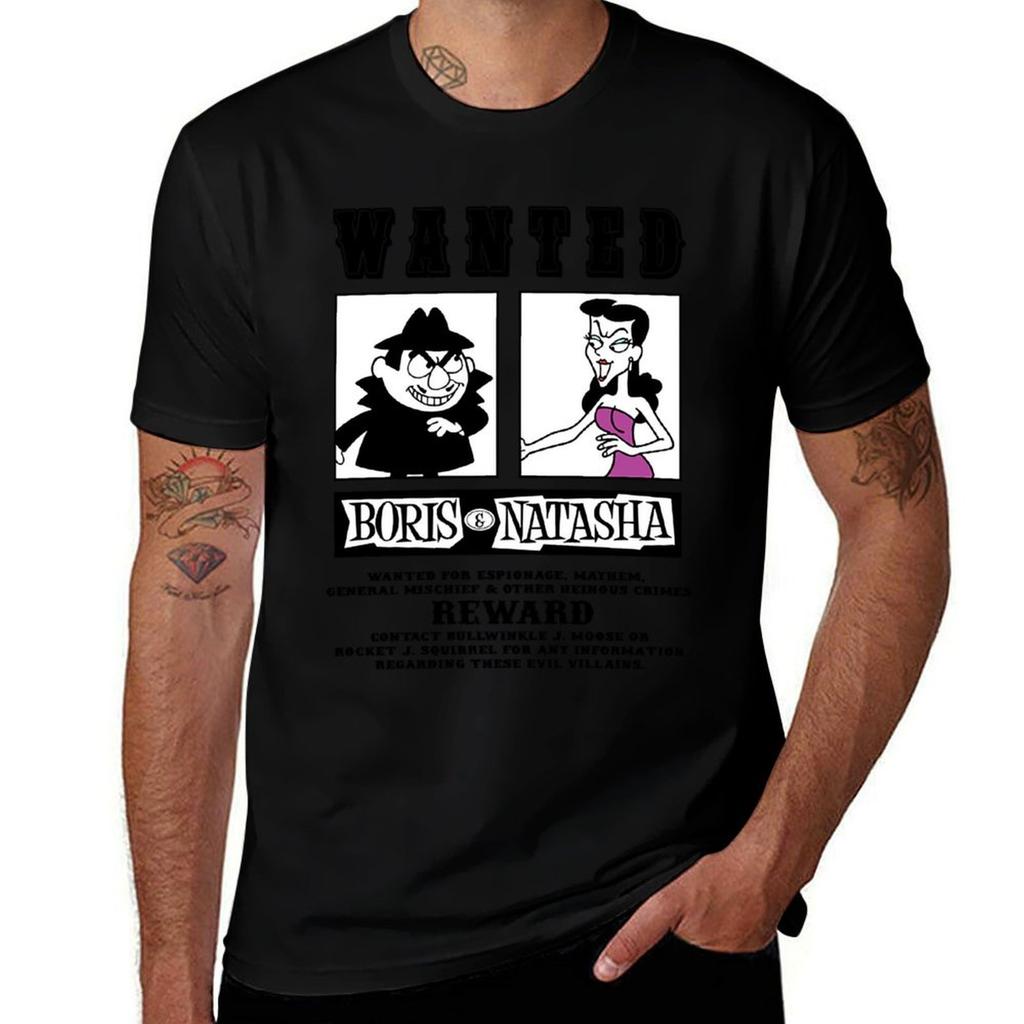 Day Gifts For Boris Natasha Wanted Poster Gift Music Fans T-Shirt Cotton T Shirt Pack T-Shirt