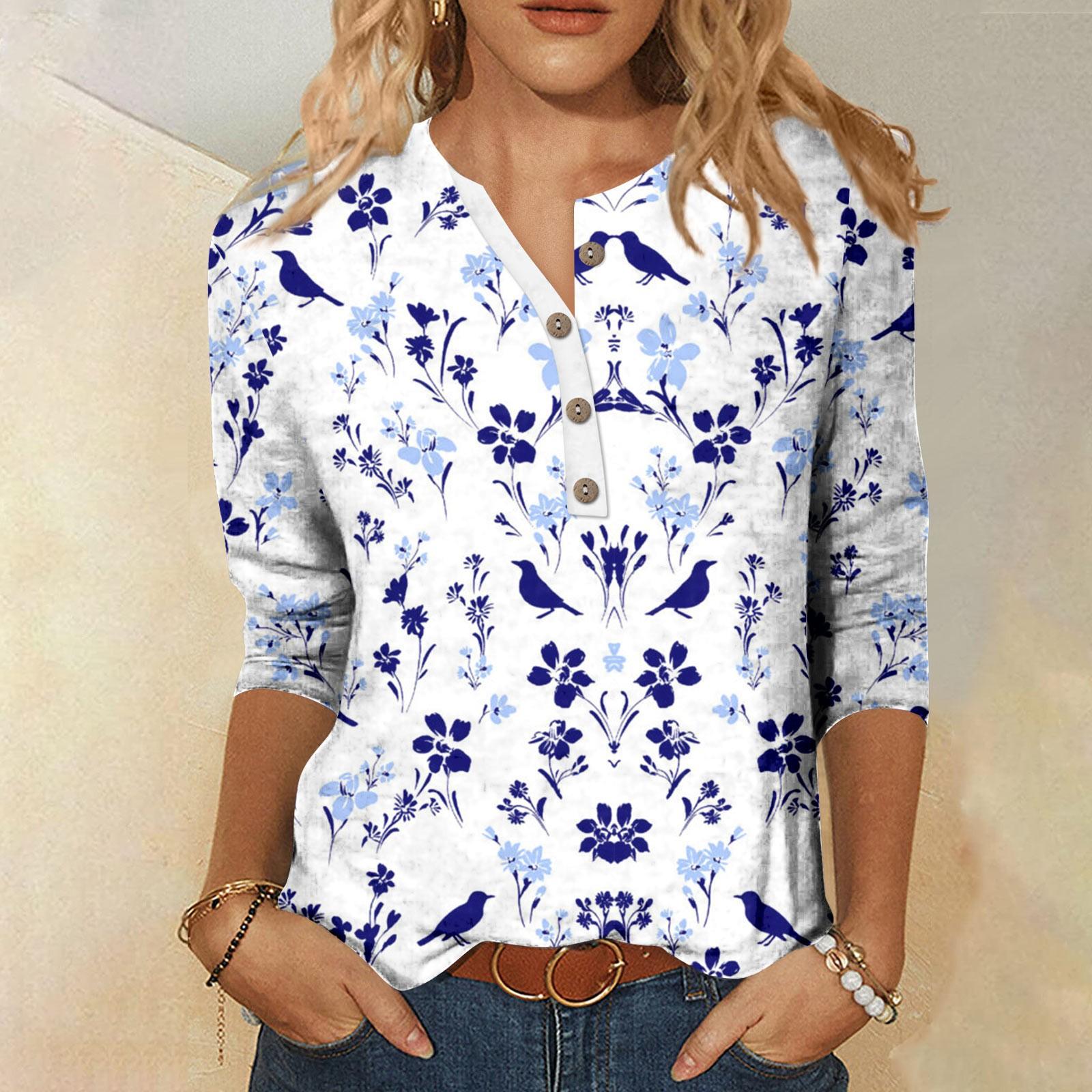 

Женская мода День святого Валентина Печатный длинный рукав свободный круглый вырез толстовка Топ осень XL белый