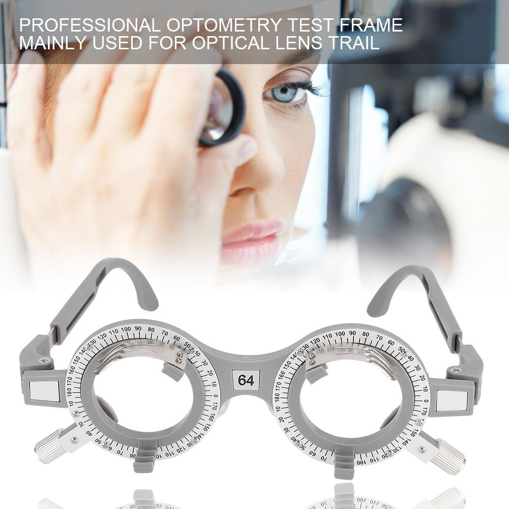 64mm Optisk prøvelinseinnfatning Optometri Linseinnfatning Ultralett Brilletilbehør