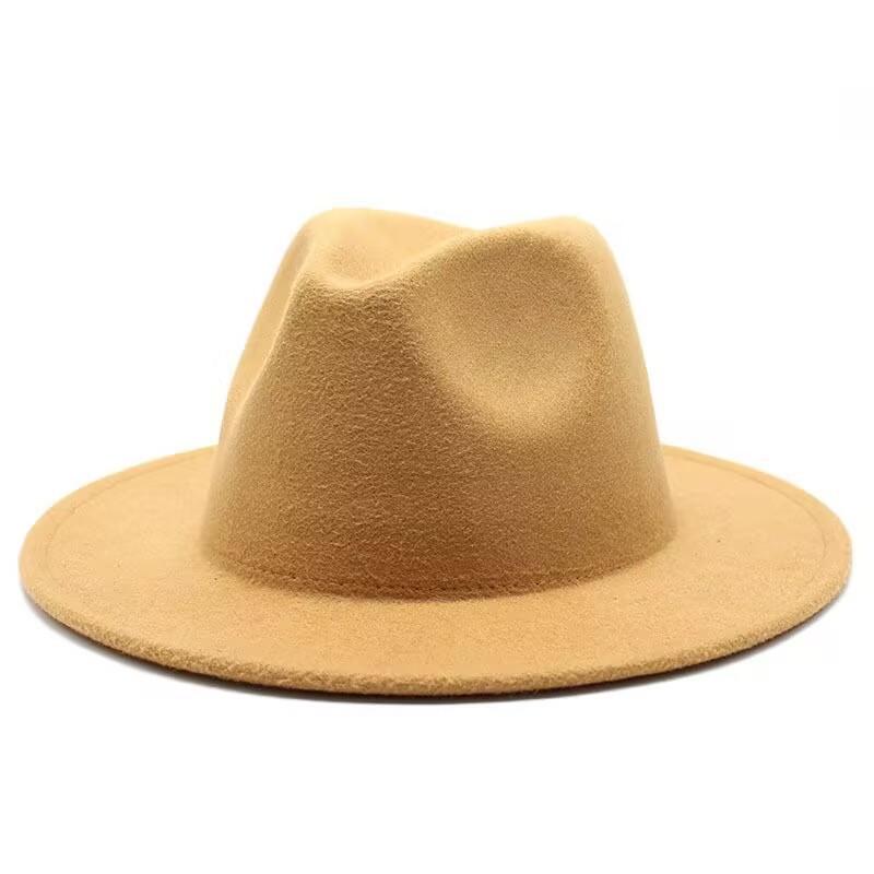JYL TS DIY Curved Brim Cowboy Hat  Riding Cap  Felt