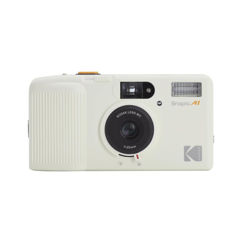 Kodak Snapic A1 35mm Film Reusable 35mm Lightweight and Compact AAA Batteries Not Ivory Camera, Film, Dual-Zone Focus, (Film & Included) (Size D,