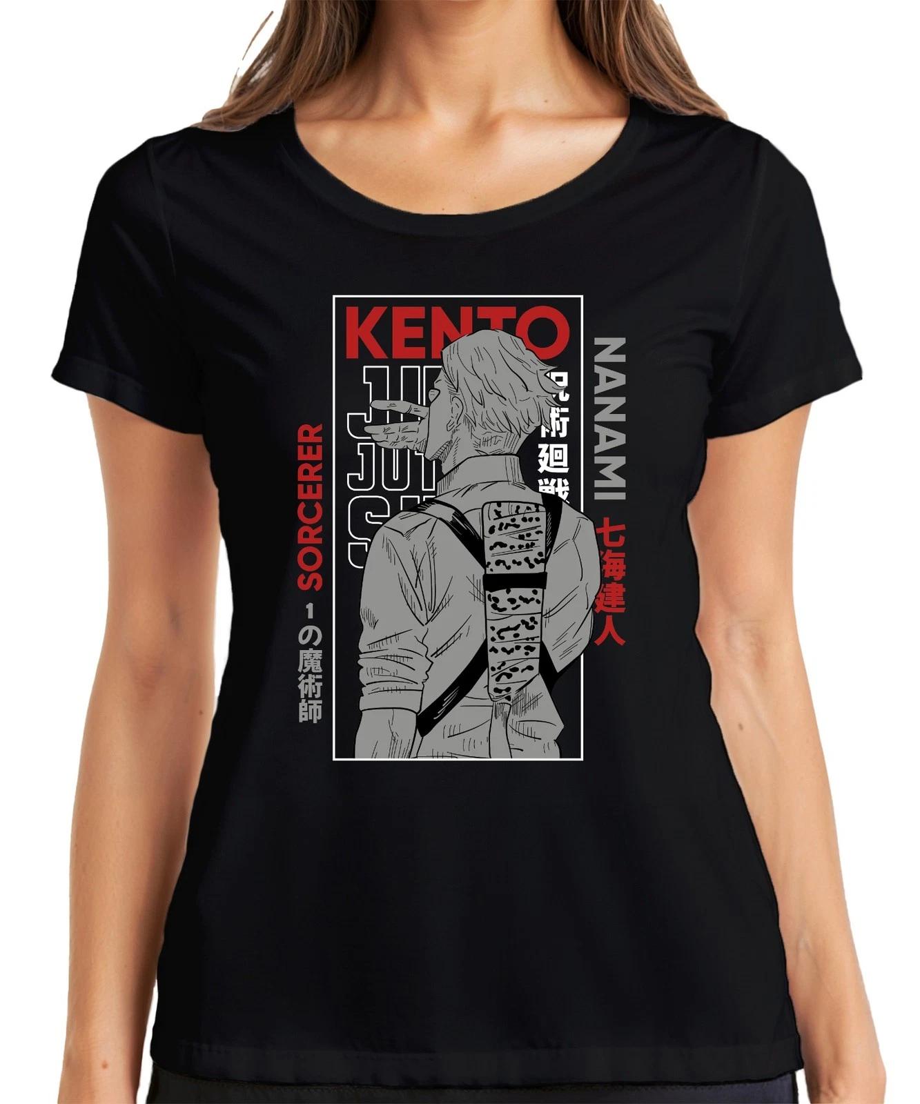 Jujutsu Kaisen Kento Nanami Sorcerer Anime Ästhetik Geschenk Retro Damen T-Shirt XXXXL