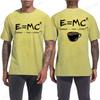 Formula Science Coffee E MC Equation Funny T-Shirt Harajuku Tee Shirt Men Brand T-shirt Man Shirt Summer Tees Men O-neck Tops