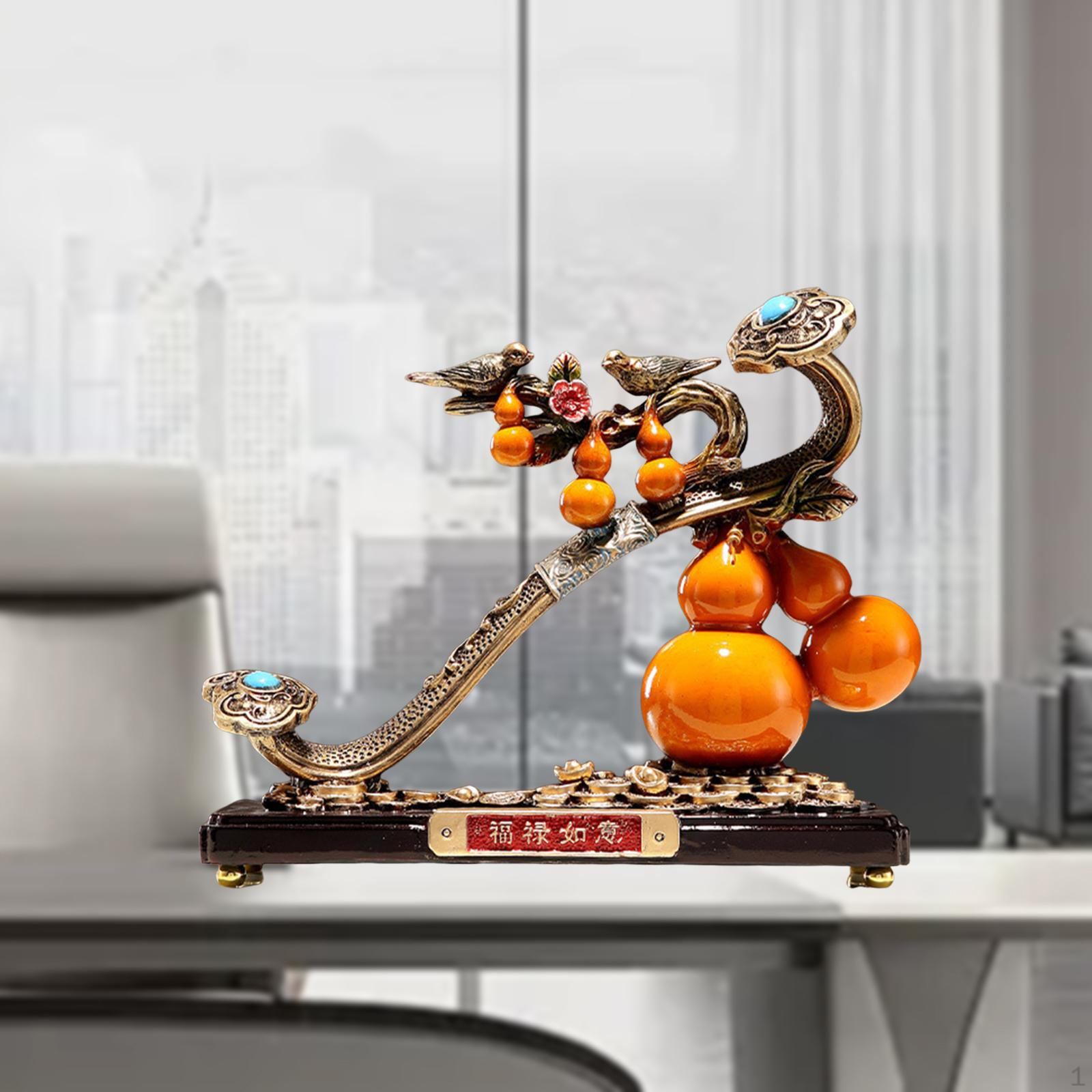 

Скульптура китайской тыквы для домашнего декора оранжевый