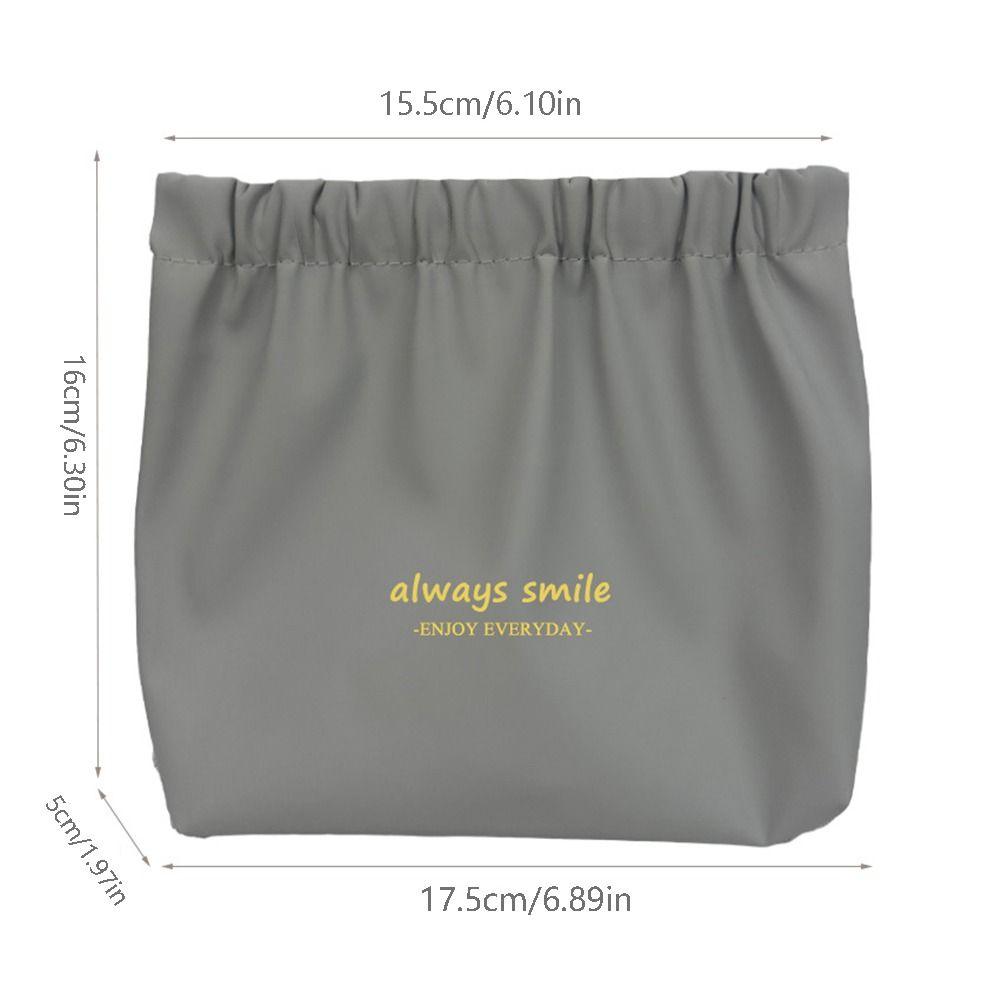 Cable Storage Bag Self-closing Cosmetic Bag Travel Makeup Bag Women Storage Bag Leaf Spring Bag