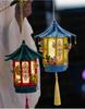 Mid-Autumn Festival Luminous Chinese Palace Lantern DIY Kit: Ancient-Style Handmade Flower Lantern for Children.