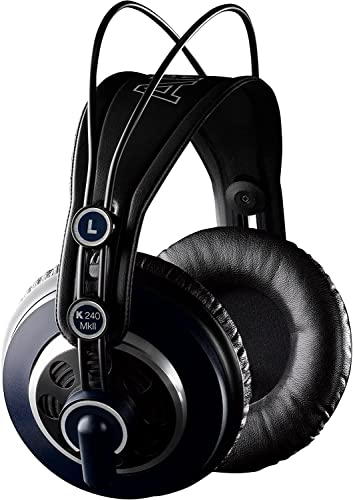 AKG K240MK2 Professional Studio Monitor Semi-Open Headphones (Official Japanese Product)