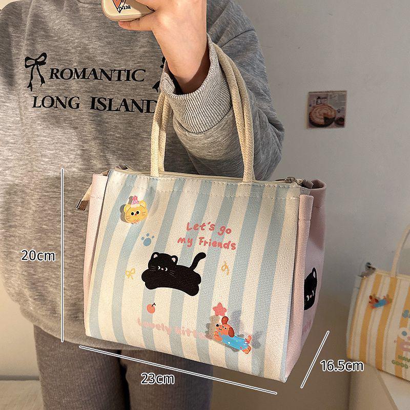 Niedliche Isolierte Lunchtasche mit großem Fassungsvermögen und Alufolie für Schüler und Büroangestellte