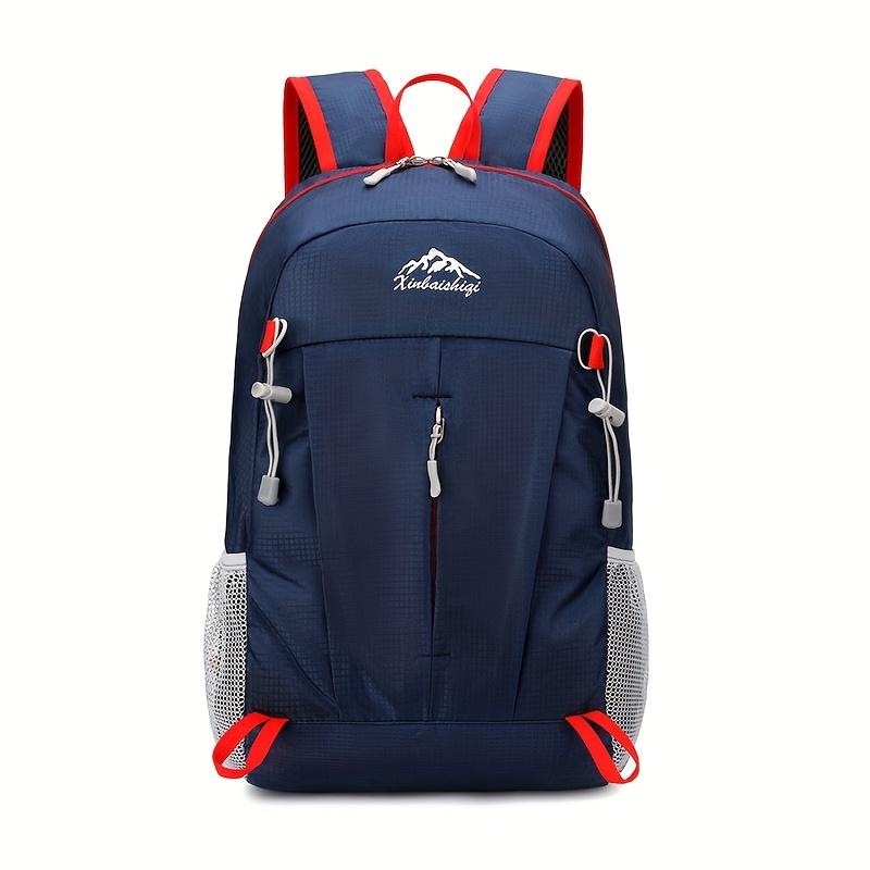 Casual Foldable Nylon Men Hiking Backpack, Lightweight Outdoor Daypack with Adjustable Straps, Versatile for Men's Travel School