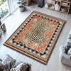 Tibetian Tiger Rug, Tiger Modern Print Rug Rustic Animal Carpet Ethnical Tiger Rug Unique Area Rug Tiger Pattern Rug, Animal Rug