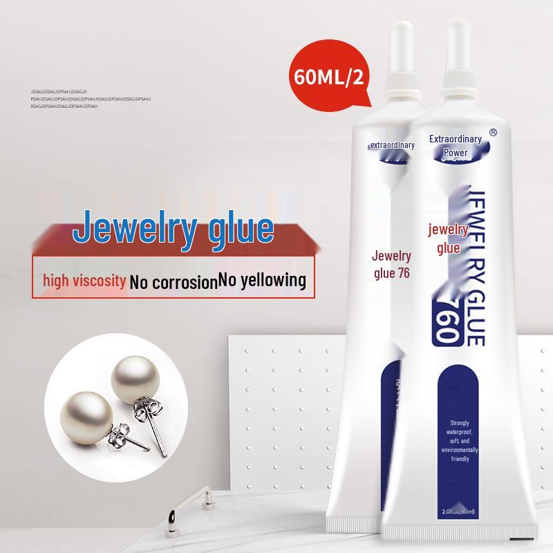 Jadeklister: Klar, spårlös lim för ringar, smycken, pärlor, örhängen, bärnsten och vax.
