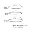 3 Stück/Set Minimalistisches Kettengliedarmband für Männer Jungen, Edelstahl Silberfarbene Kette Verstellbares Armband, Einfaches Schmuckset Geschenk