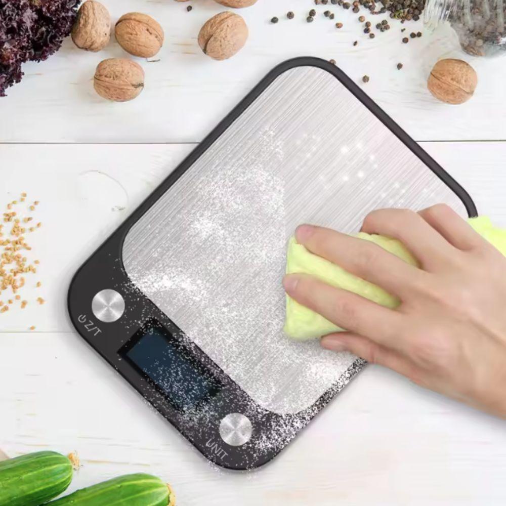 LED Display Electronic Kitchen Scale Rechargeable Food Scales Baking Scales  Seasonings