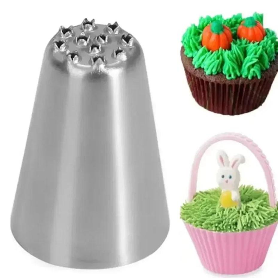 Kitchen Stainless Steel Flower Nozzle Grass Flower Nozzle Single Flower Nozzle Cake Decoration Convenience Tools Accessories