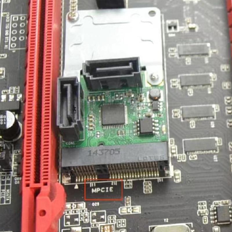 Mini PCIe to SATA3.0 Expansion Card 6Gbps Hard Drive Extension Card for Fast Data Transfer and Easy Installation