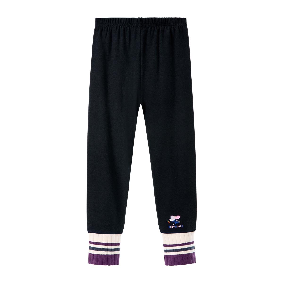 

Judy Hopps Girls Color Block High Elastic Cotton Leggings - Autumn Newstyle 110 cm чёрный