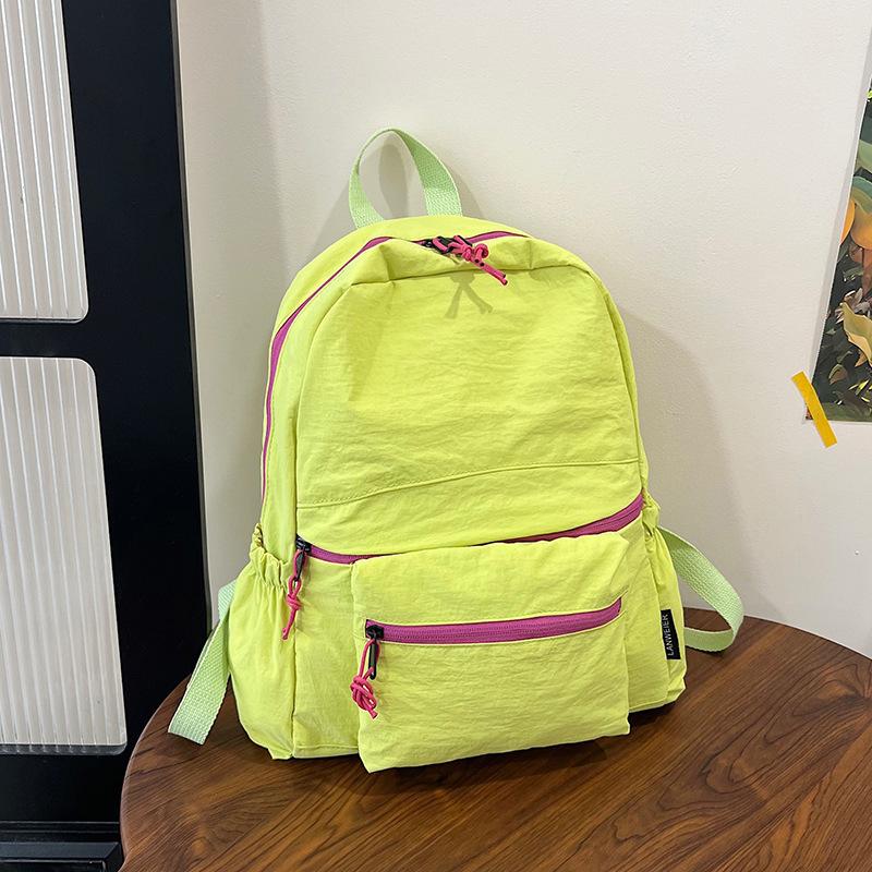Schoolbag Japanese leisure large capacity trendy simple schoolbag women's new trendy fashion student light travel backpack