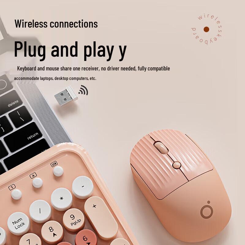 EWEADN V96 Punk Bluetooth Dual-Mode Keyboard and Mouse Set