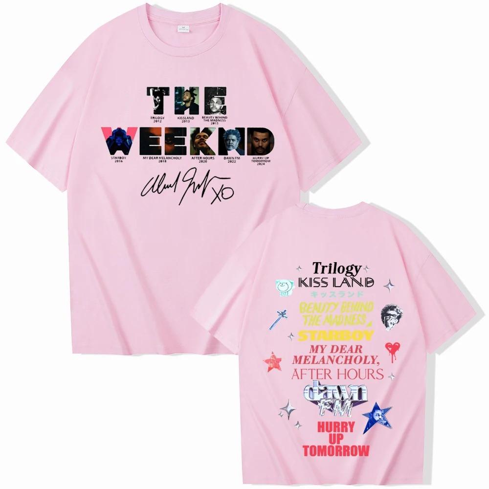 2026 The Weekndd Album Hurry Up Tomorrow T-Shirts Man Women Summer Casual O-Neck Short Sleeve Shirts Y2k Short Sleeves Classic