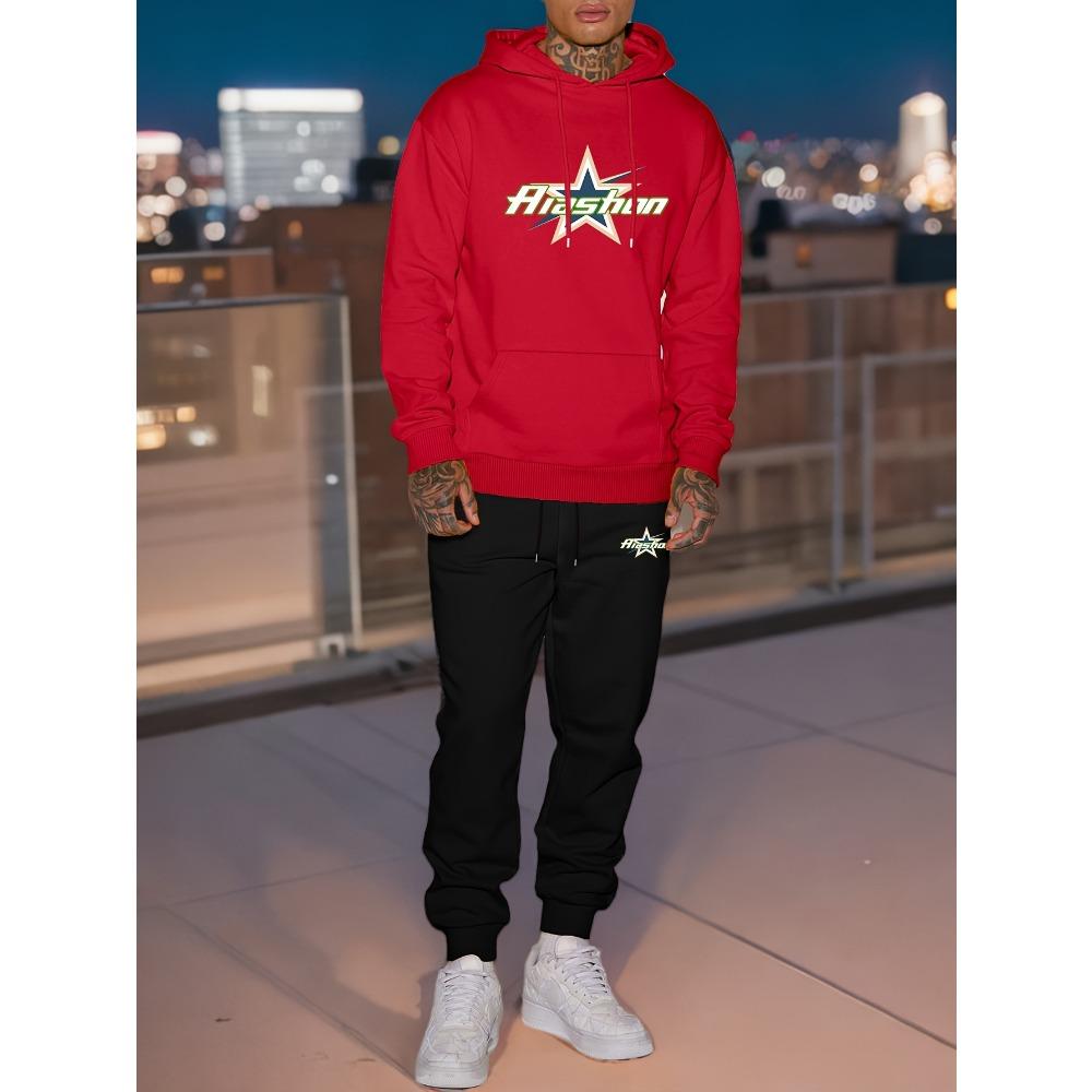 

Мужской повседневный стильный спортивный комплект худи и брюк, универсальный и модный. XXXL