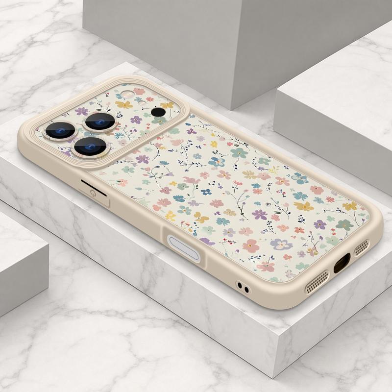 Retro Tropical Leaf Flower Case For iPhone 18 Pro Max Shockproof Bumper Soft Silicone Cover For iPhone 17 16 15 14 13 Pro Max 17E