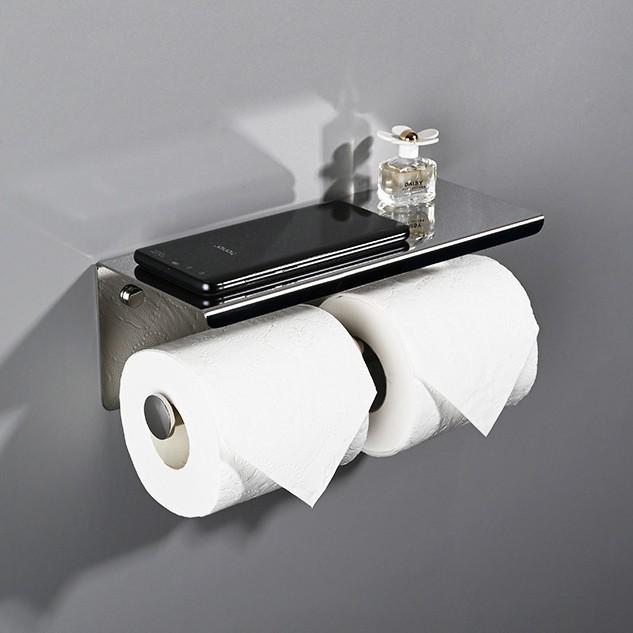 Stainless Steel Multifunctional Mobile Phone and Toilet Paper Holder