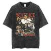 Movie Scarface Vintage Washed Tshirt Tony Montana Face Al Pacino Oversized Tshirts Men Women Fashion Hip Hop Gothic T Shirts