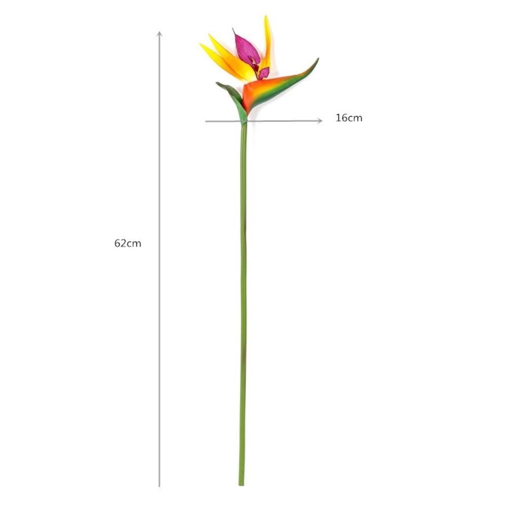

Authentic Touch Artificial Bird of Paradise Long Stem Fake Flower New Faux Plants Home Decor S-Yellow