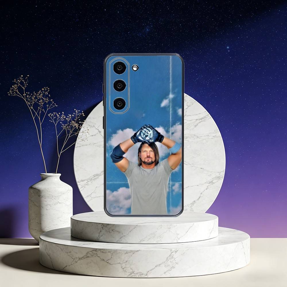 AJ Styles Phone Case For Samsung Galaxy A73,A72,A71,A70,A53,A52,A51,Others Soft Black Cover