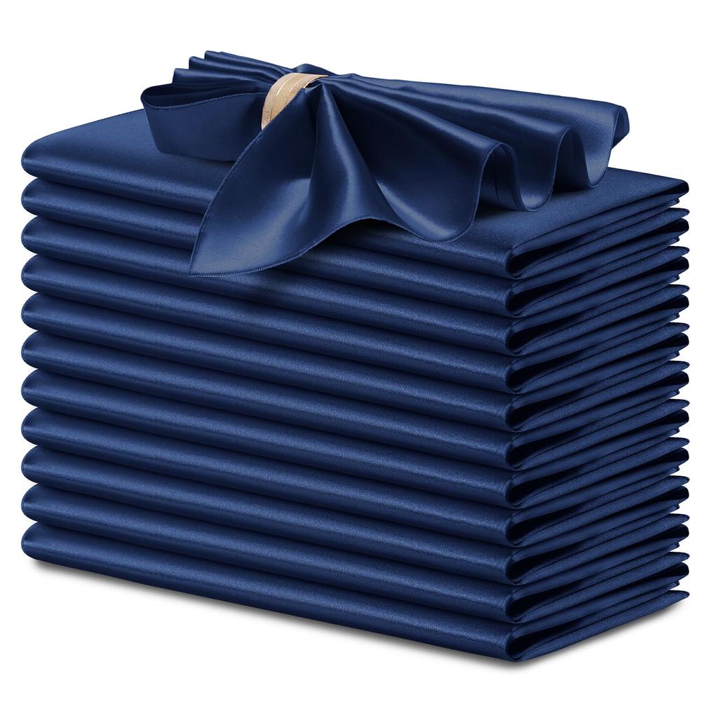36 Pcs Satin Napkins Soft Dinner Napkins Square Table Napkins 30x30cm for Restaurant Weddings Party Dinner Decoration