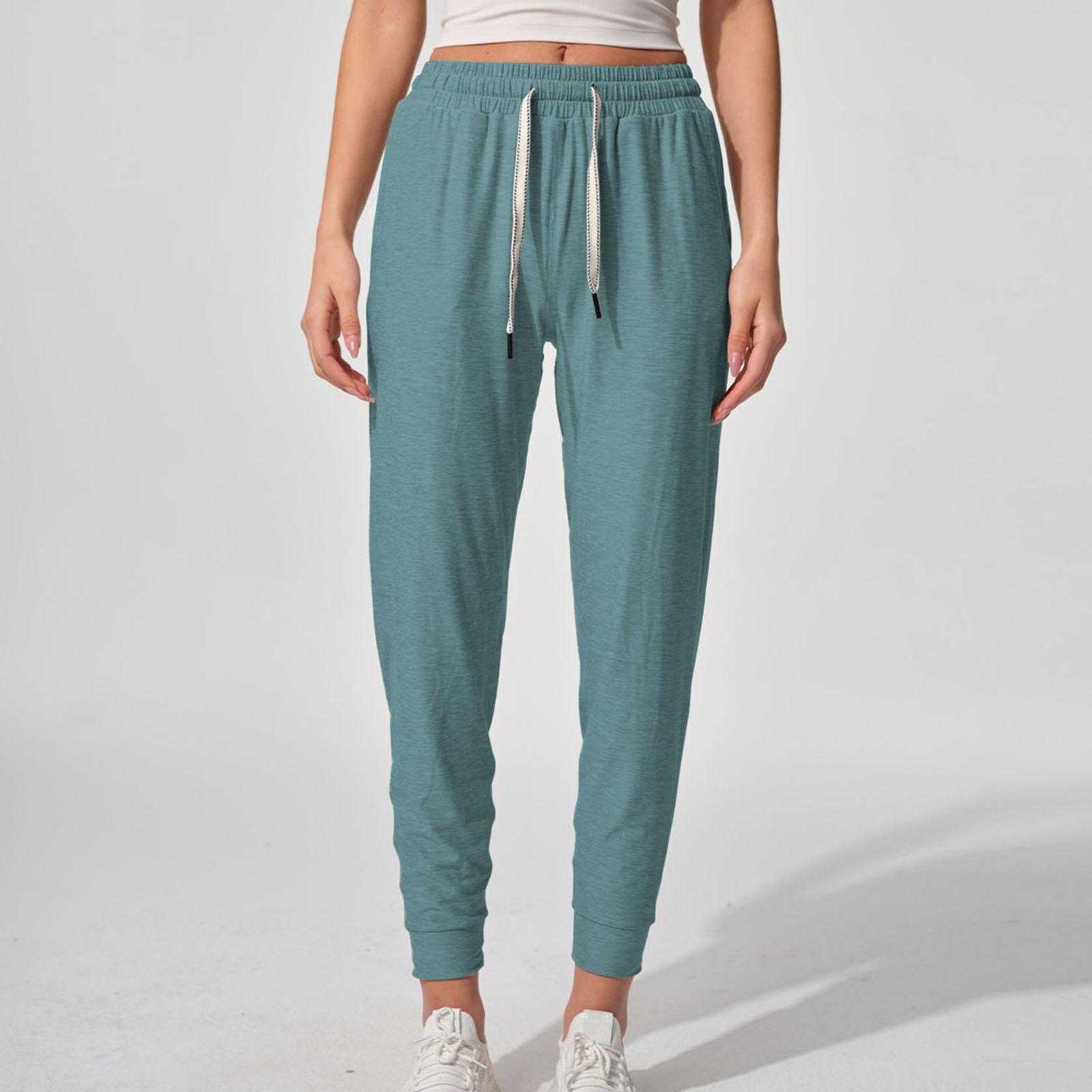 

Women s Slim Fit Lightweight Drawstring Cuffs Basic Casual Sports Pant S