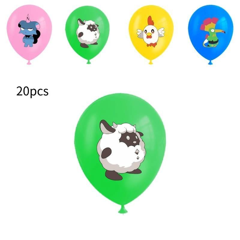 Happy Palworld Birthday Party Decoration Set With New Fantastic Beast Paru Paper Material