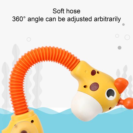 Baby Bath Toy Interesting Anti-deform Lovely Carton Giraffe Infant Shower Toy for Kids