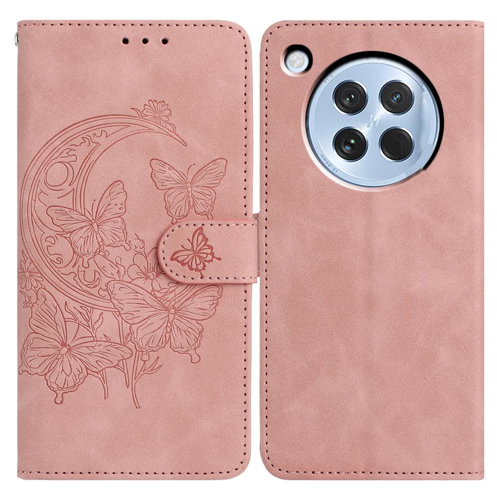 For Oppo Find X8s 5G Case Butterfly Flower Imprinted PU Leather Wallet Stand Phone Cover