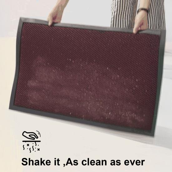 Floor Mat Easy Clean Soft Flexible Foldable Anti-Slip Bottom Home Entrance Mat Elastic Surface Indoor Door Mat