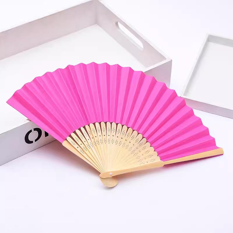 

Ручной веер Бумажный складной веер Вечеринка Декоративный Новый Модный Простой Декоративный Пустые Складные вееры Конфетного цвета можно сделать своими руками розы красного