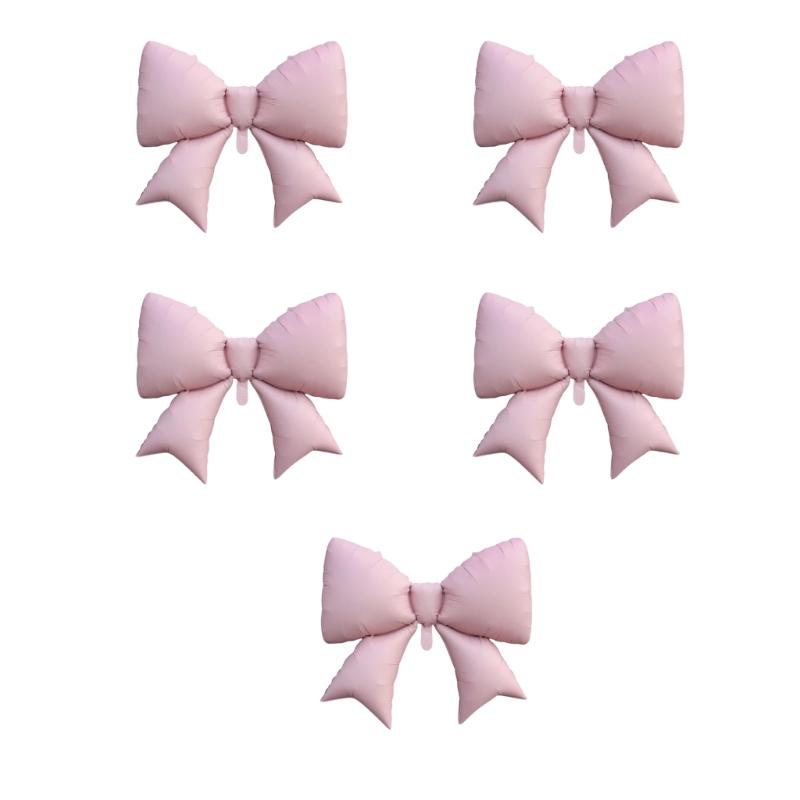 98x75cm Large Bowknot Shape Aluminum Balloon Birthday Party Balloon for Girls Birthday Party Decoration Photography Tool