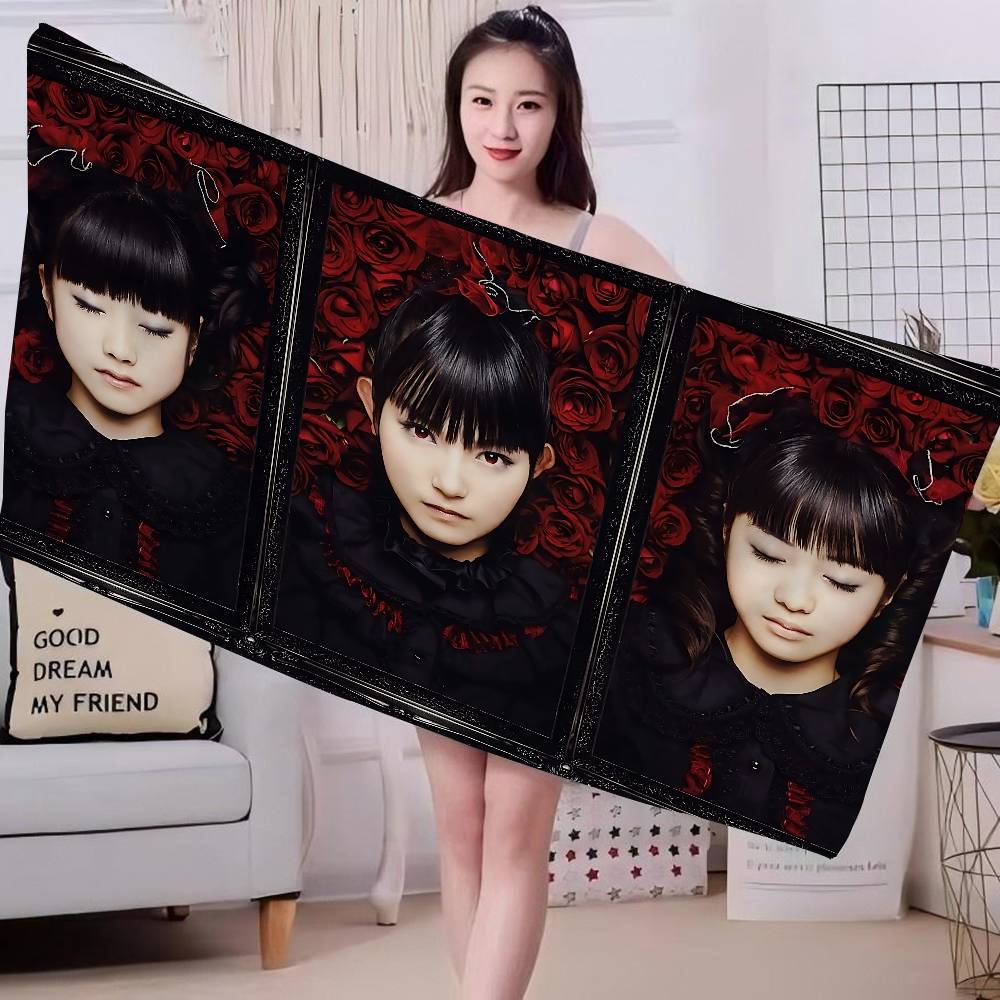 Classic Kawaii Metal Band B-Babymetal Microfiber Beach Towel Absorbent Quick Dry Soft Yoga Swimming Resort Mountain Towel
