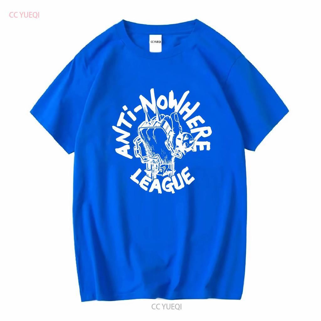 VINTAGE 80s ANTI NOWHERE LEAGUE PUNK ROCK HARDCORE TOUR CONCERT PROMO T SHIRT long sleeves vintage Washed Top For Everyday Wear