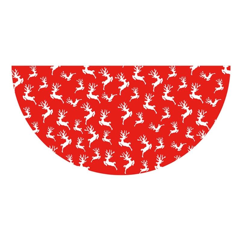 Christmas Party Decorations Fan Shaped Flag Polyester Door Curtain For Indoor Outdoor Holiday Celebration