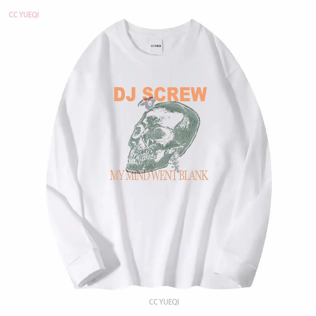 T-shirt DJ Screw stampata su 100% cotone lavaggio vintage Versatile Casual streetwear uomo abbigliamento graphic designer Morbida