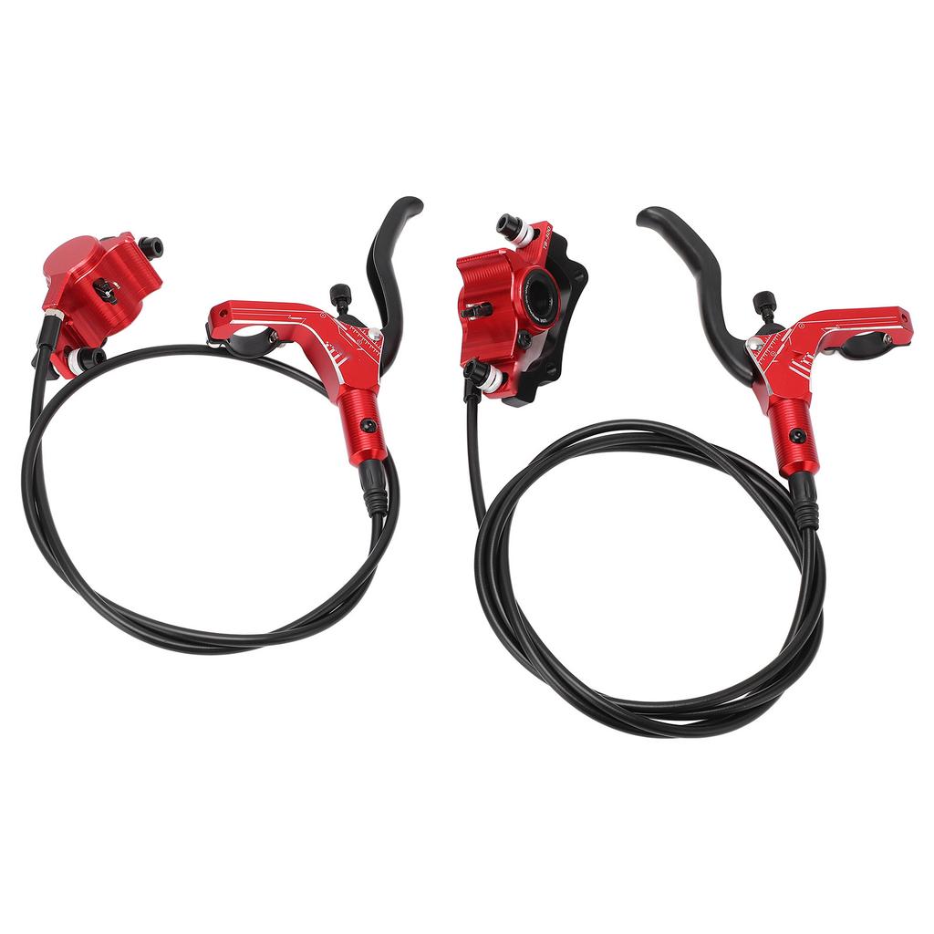 Hydraulická sada brzd Vysoká hustota Citlivá Odolná proti opotřebení Sada kotoučových brzd pro horské kolo k výměně Červená