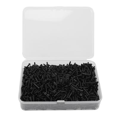 Badminton Ösen Set Nylon 2.1x13mm Badminton Schläger Ösen Schutz Saitenbesaitungs Werkzeug für Ersatz Reparatur Schwarz