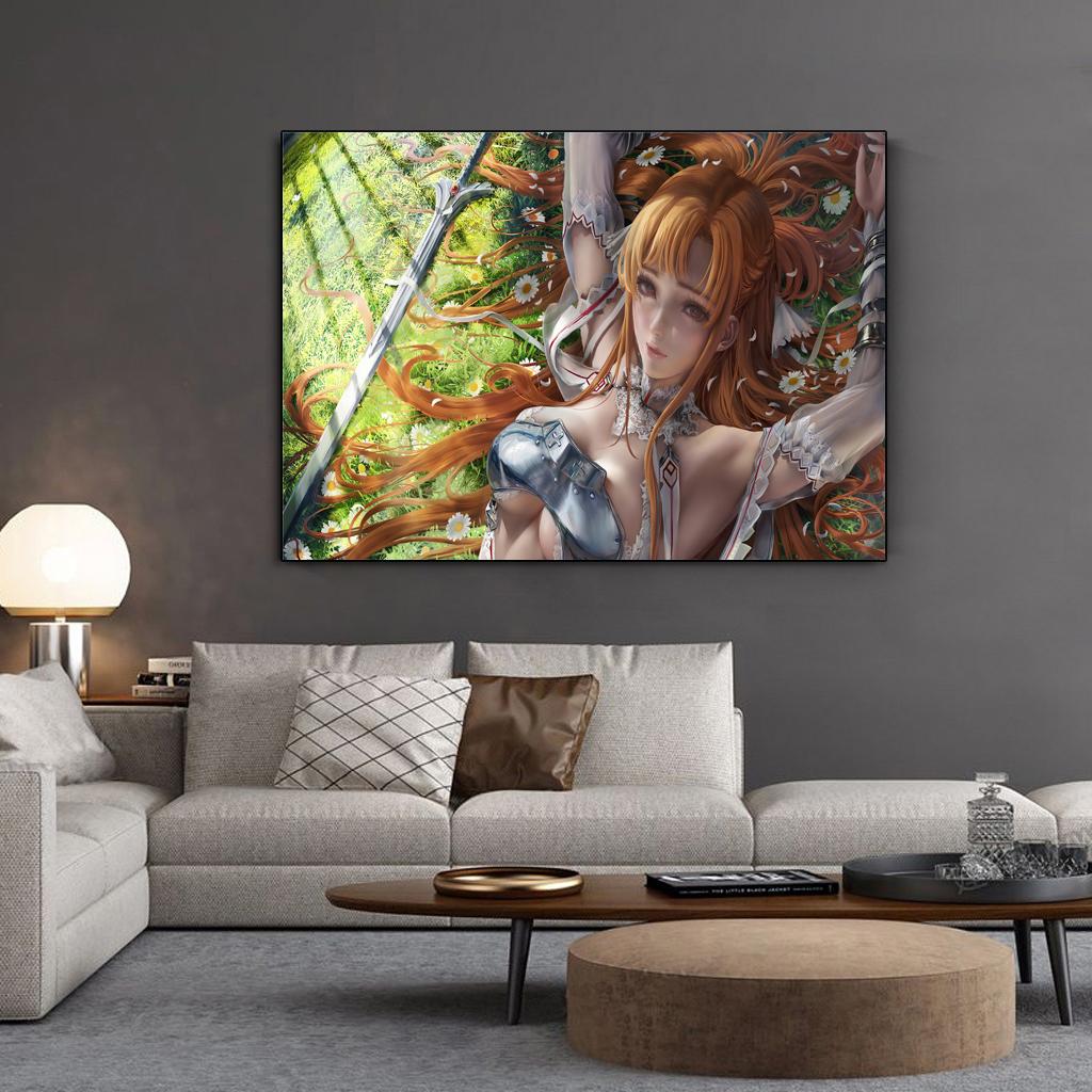 HD Beauty Anime Game Fantasy Girl HD Prints Canvas Wall Art Painting Modular Pictures Home Decoration Poster Living Room No Frame