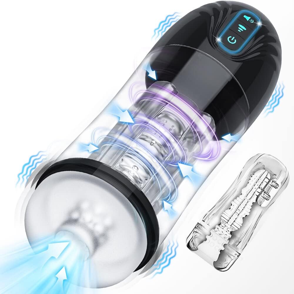 Custom Automatic Sucking Male Masturbators Cup Penis Pump for Men's Vibrating Hands Free Adult Sex Toy Machine Stroker Pocket Pussy Realistic