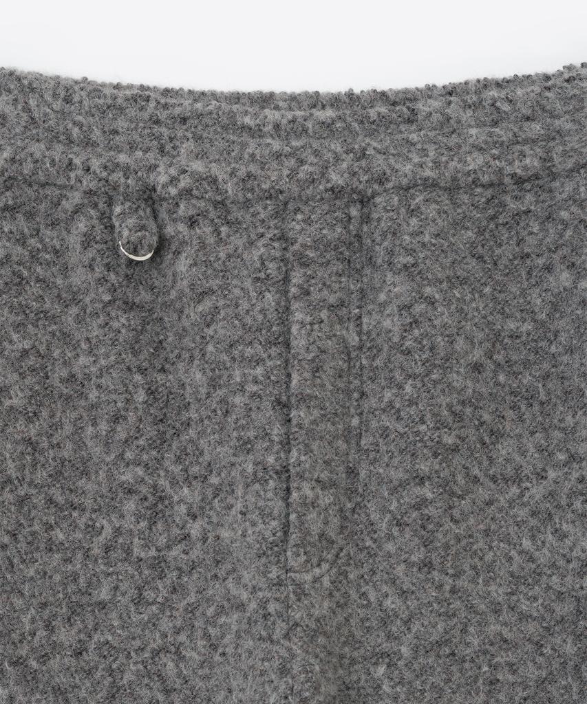 MILLO WOMEN Boucle Zipper Trousers [Melange Gray]
